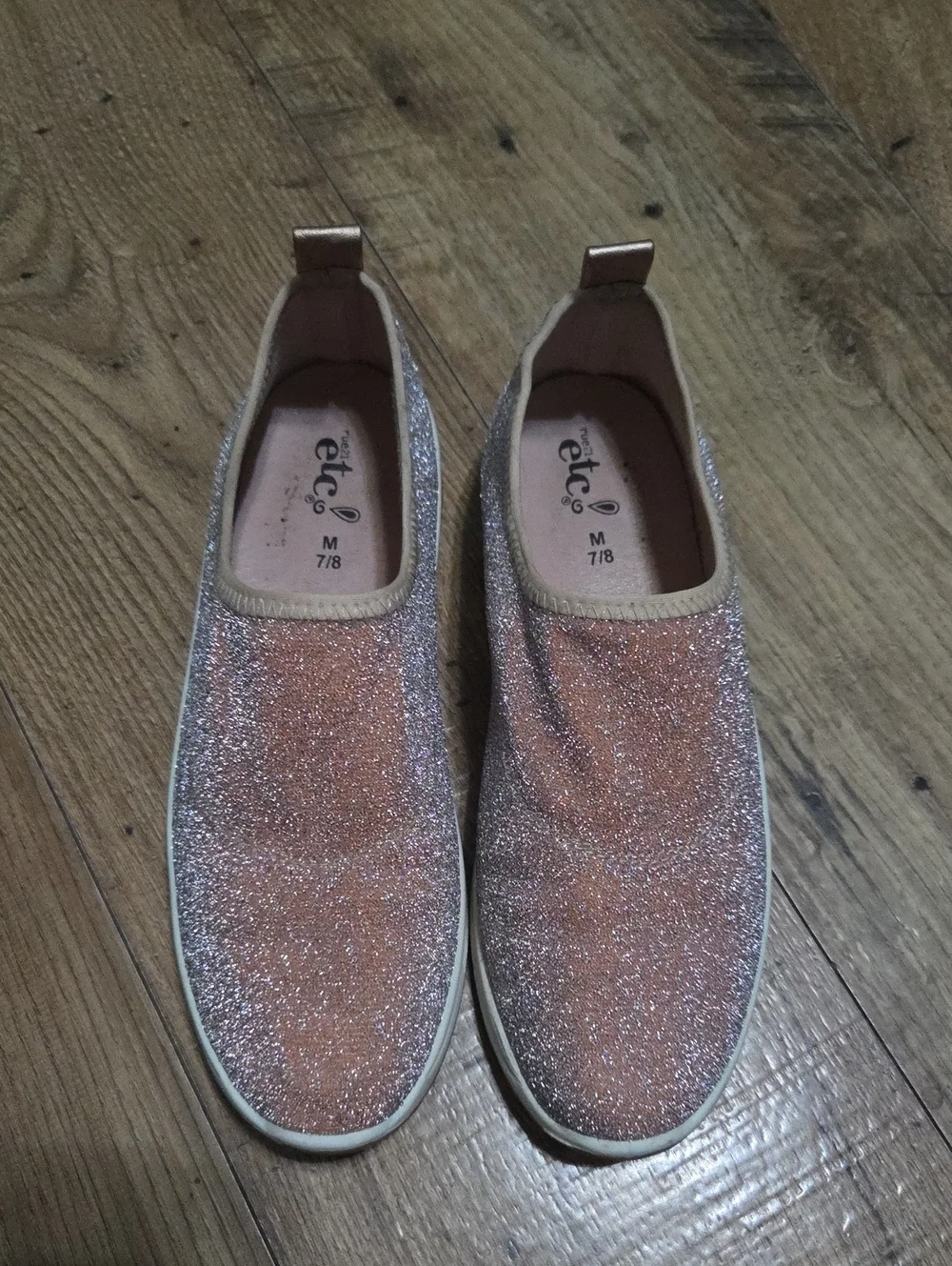 Rue21 | Glitter Slip-On Sneakers in Rose Pink